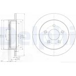 Delphi BG3143 Bremsscheibe