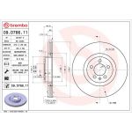 Brembo 09.D766.11 Bremsscheibe PRIME LINE - UV Coated