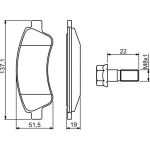 BOSCH 0 986 494 270 Bremsbelagsatz, Scheibenbremse BOSCH 0 986 494 270 Bremsbelagsatz, Scheibenbremse