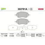 Bremsbelagsatz, Scheibenbremse 302781A Bremsbelagsatz, Scheibenbremse 302781A