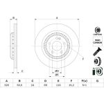 BOSCH 0 986 479 H39 Bremsscheibe