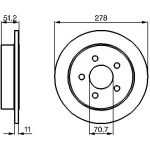 BOSCH 0 986 478 487 Bremsscheibe BOSCH 0 986 478 487 Bremsscheibe