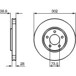 Bremsscheibe 0 986 479 117 Bremsscheibe 0 986 479 117