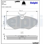 Delphi LP1767 Bremsbelagsatz, Scheibenbremse