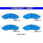 ATE 13.0460-5897.2 Bremsbelagsatz, Scheibenbremse ATE 13.0460-5897.2 Bremsbelagsatz, Scheibenbremse
