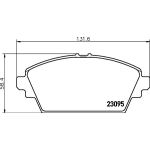 Bremsbelagsatz, Scheibenbremse 8DB 355 011-951