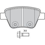 Valeo 601137 Bremsbelagsatz, Scheibenbremse