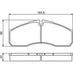 BOSCH 0 986 494 266 Bremsbelagsatz, Scheibenbremse BOSCH 0 986 494 266 Bremsbelagsatz, Scheibenbremse