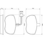 BOSCH 0 986 424 172 Bremsbelagsatz, Scheibenbremse