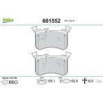 Valeo 601552 Bremsbelagsatz, Scheibenbremse Valeo 601552 Bremsbelagsatz, Scheibenbremse