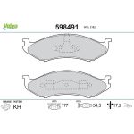 Valeo 598491 Bremsbelagsatz, Scheibenbremse Valeo 598491 Bremsbelagsatz, Scheibenbremse
