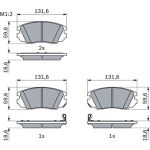 BOSCH 0 986 494 279 Bremsbelagsatz, Scheibenbremse BOSCH 0 986 494 279 Bremsbelagsatz, Scheibenbremse