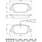 BOSCH 0 986 494 717 Bremsbelagsatz, Scheibenbremse