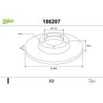 Bremsscheibe 186207