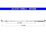 ATE 24.3727-1099.2 Seilzug, Feststellbremse ATE 24.3727-1099.2 Seilzug, Feststellbremse