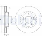 Delphi BG4565C Bremsscheibe Delphi BG4565C Bremsscheibe