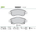 Valeo 598901 Bremsbelagsatz, Scheibenbremse Valeo 598901 Bremsbelagsatz, Scheibenbremse