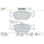 Valeo 601003 Bremsbelagsatz, Scheibenbremse Valeo 601003 Bremsbelagsatz, Scheibenbremse