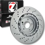 ZIMMERMANN 150.2943.70 Bremsscheibe für BMW 3er, 4er, 2er 370x24mm, 7/5, 5x120, Belüftet, gelocht, zweiteilige Bremsscheibe, beschichtet, legiert/hochgekohlt