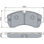 Bremsbelagsatz, Scheibenbremse 0 986 494 194 Bremsbelagsatz, Scheibenbremse 0 986 494 194