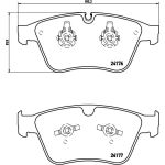Bremsbelagsatz, Scheibenbremse P 50 105 Bremsbelagsatz, Scheibenbremse P 50 105