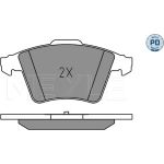 Meyle 025 237 4619/PD Bremsbelagsatz, Scheibenbremse MEYLE-PD: Advanced performance and design Meyle 025 237 4619/PD Bremsbelagsatz, Scheibenbremse MEYLE-PD: Advanced performance and design