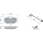 BOSCH 0 986 494 082 Bremsbelagsatz, Scheibenbremse BOSCH 0 986 494 082 Bremsbelagsatz, Scheibenbremse