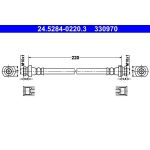 ATE 24.5284-0220.3 Bremsschlauch ATE 24.5284-0220.3 Bremsschlauch