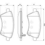 BOSCH 0 986 494 129 Bremsbelagsatz, Scheibenbremse BOSCH 0 986 494 129 Bremsbelagsatz, Scheibenbremse