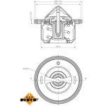 Thermostat, Kühlmittel 725080