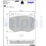 Delphi LP3172 Bremsbelagsatz, Scheibenbremse Delphi LP3172 Bremsbelagsatz, Scheibenbremse