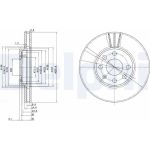 Delphi BG3404C Bremsscheibe Delphi BG3404C Bremsscheibe