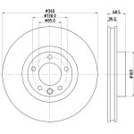 Bremsscheibe 8DD 355 123-211