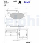 Delphi LP1756 Bremsbelagsatz, Scheibenbremse Delphi LP1756 Bremsbelagsatz, Scheibenbremse