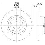 Bremsscheibe 8DD 355 117-321 Bremsscheibe 8DD 355 117-321
