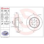 Brembo 08.1365.10 Bremsscheibe PRIME LINE Brembo 08.1365.10 Bremsscheibe PRIME LINE