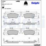 Delphi LP636 Bremsbelagsatz, Scheibenbremse