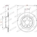 Bremsscheibe DDF2812C Bremsscheibe DDF2812C