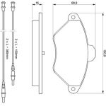 BOSCH 0 986 424 278 Bremsbelagsatz, Scheibenbremse BOSCH 0 986 424 278 Bremsbelagsatz, Scheibenbremse