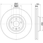 Bremsscheibe 8DD 355 111-161