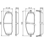 BOSCH 0 986 494 150 Bremsbelagsatz, Scheibenbremse BOSCH 0 986 494 150 Bremsbelagsatz, Scheibenbremse