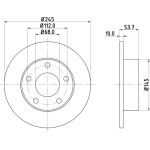 Bremsscheibe 8DD 355 118-581 Bremsscheibe 8DD 355 118-581