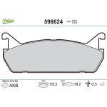 Valeo 598624 Bremsbelagsatz, Scheibenbremse Valeo 598624 Bremsbelagsatz, Scheibenbremse