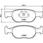 Bremsbelagsatz, Scheibenbremse 8DB 355 009-231 Bremsbelagsatz, Scheibenbremse 8DB 355 009-231