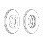 Ferodo DDF1249C Bremsscheibe PREMIER Coat+ disc Ferodo DDF1249C Bremsscheibe PREMIER Coat+ disc