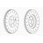 Ferodo DDF1650C-1 Bremsscheibe PREMIER Ferodo DDF1650C-1 Bremsscheibe PREMIER