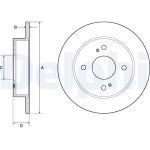 Delphi BG2634 Bremsscheibe