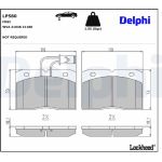 Delphi LP580 Bremsbelagsatz, Scheibenbremse Delphi LP580 Bremsbelagsatz, Scheibenbremse