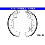ATE 03.0137-0526.2 Bremsbackensatz ATE 03.0137-0526.2 Bremsbackensatz