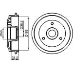 Bremstrommel 0 986 477 118 Bremstrommel 0 986 477 118